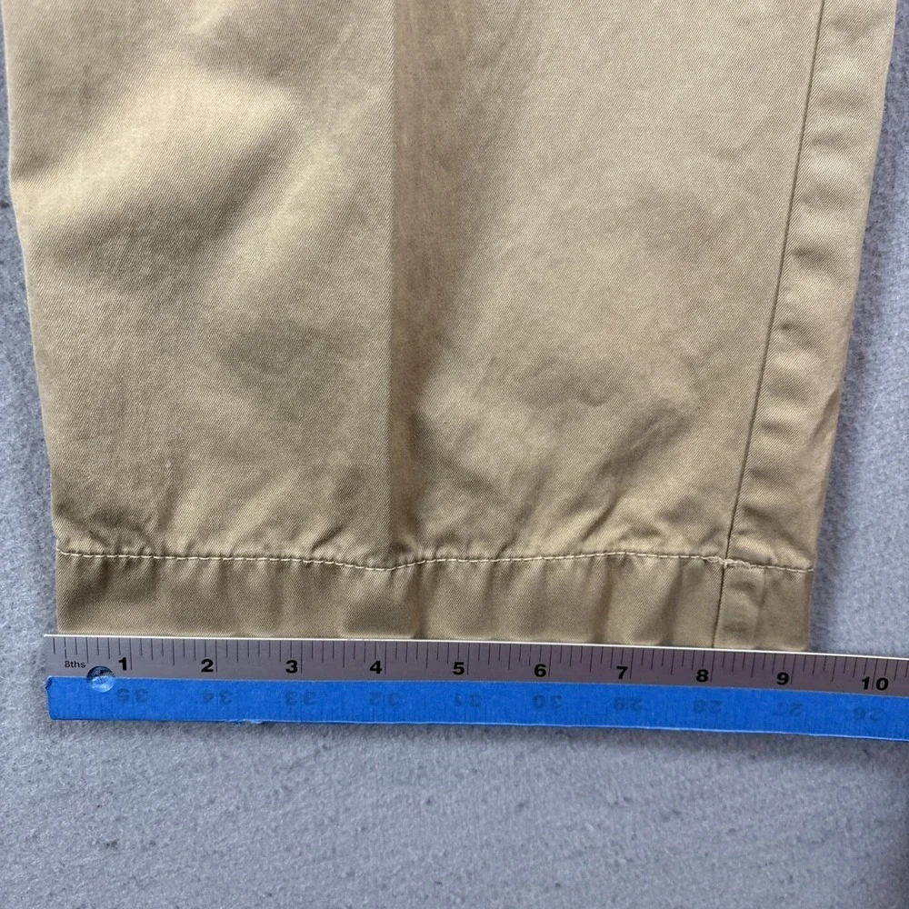 Tommy Bahama Chino Pants Mens 40 x 34 Khaki 100% Cotton Flat Front Casual